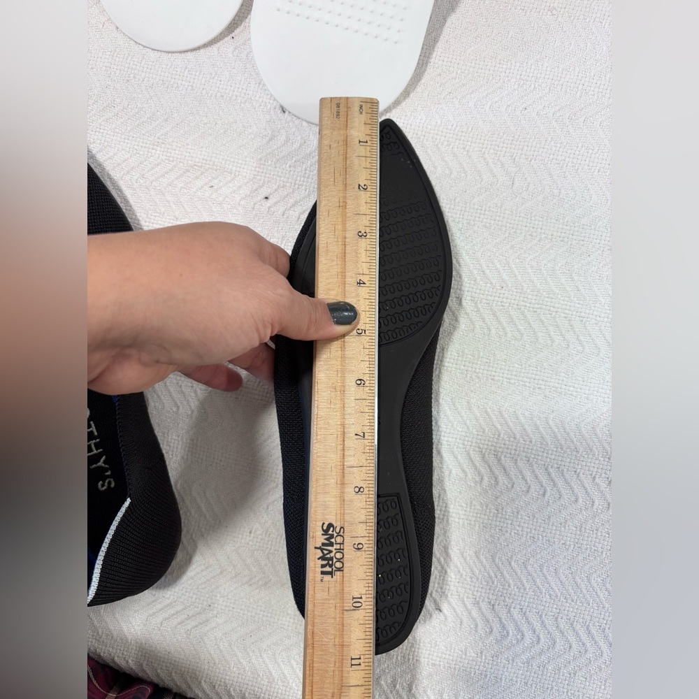 Rothy's Black Flats with Blue Highlights - Picture 5 of 5